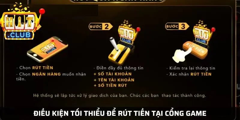 Điều kiện để rút tiền thành công Điều kiện để rút tiền thành công