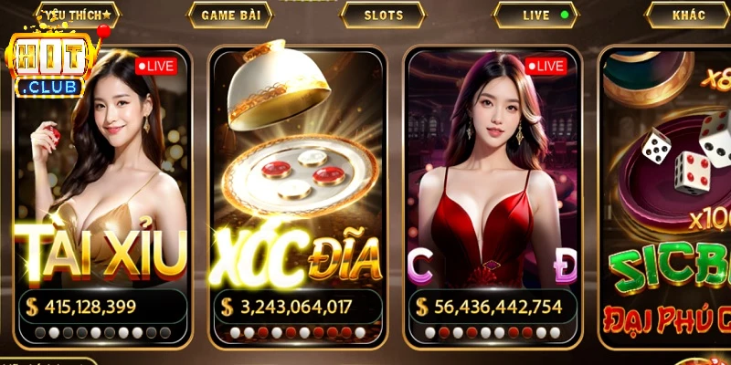 Xóc đĩa HITCLUB có nhiều phiên bản trò chơi Xóc đĩa HITCLUB có nhiều phiên bản trò chơi